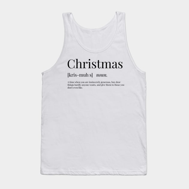 Christmas Definition Tank Top by definingprints